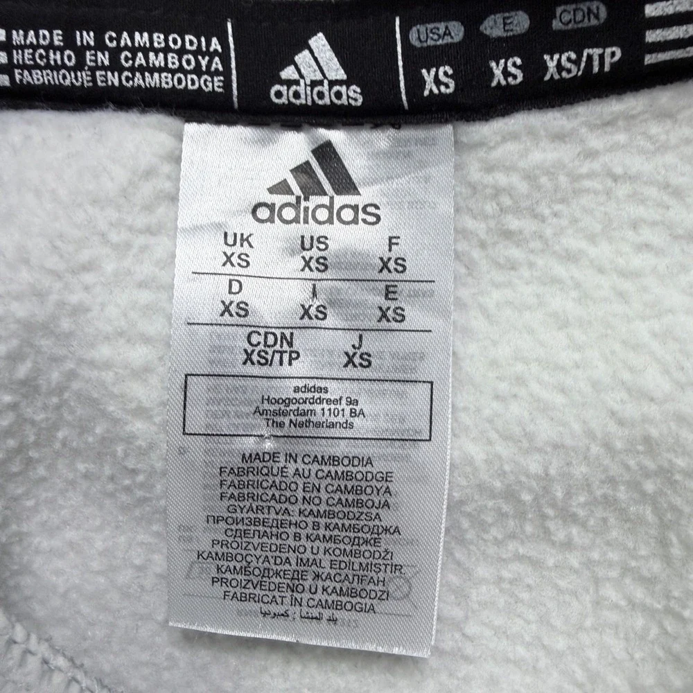 Adidas Hoodie W‎ Baseball Graphic Gray Heathered Logo XS